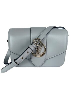 LOUIS VUITTON CALFSKIN GREY PONT 9